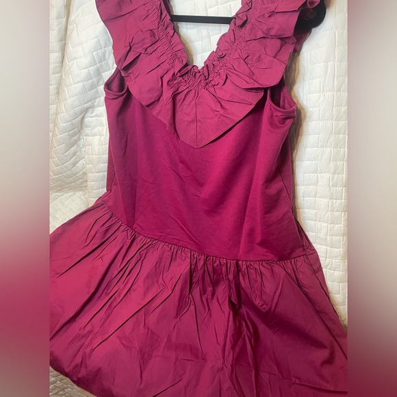 English Factory Fuchsia Ruffle Dress - Picture 2 of 7